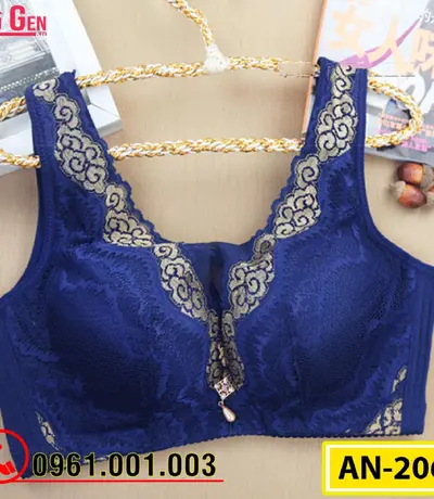 Áo Ngực Ren Bản To Không Gọng Cao Cấp AN-206