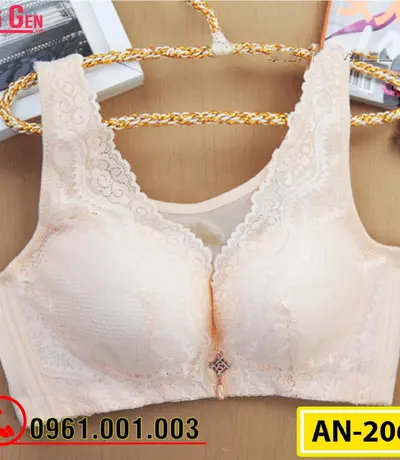 Áo Ngực Ren Bản To Không Gọng Cao Cấp AN-206