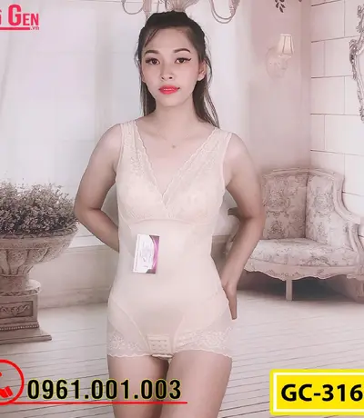 Bộ Đồ Lót Gen Định Hình - Gen Nịt Bụng Thu Gọn Vòng Eo (Cod: GC-3161)