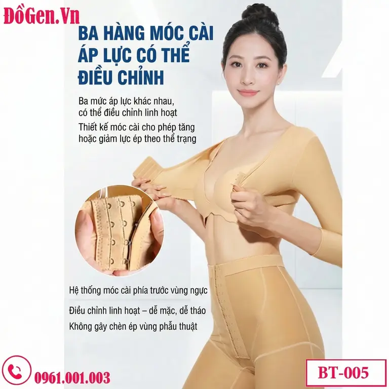 áo gen nịt bắp tay sau hút mỡ giảm sưng định hình cánh tay