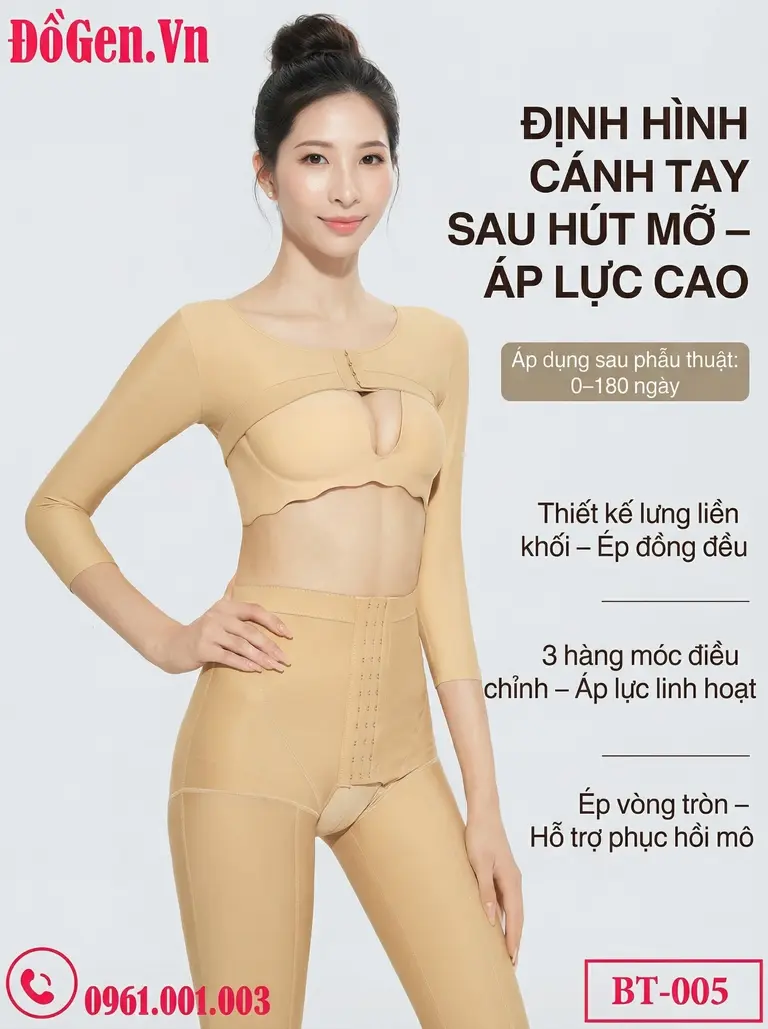 áo gen nách định hình thon gọn vùng nách sau phẫu thuật