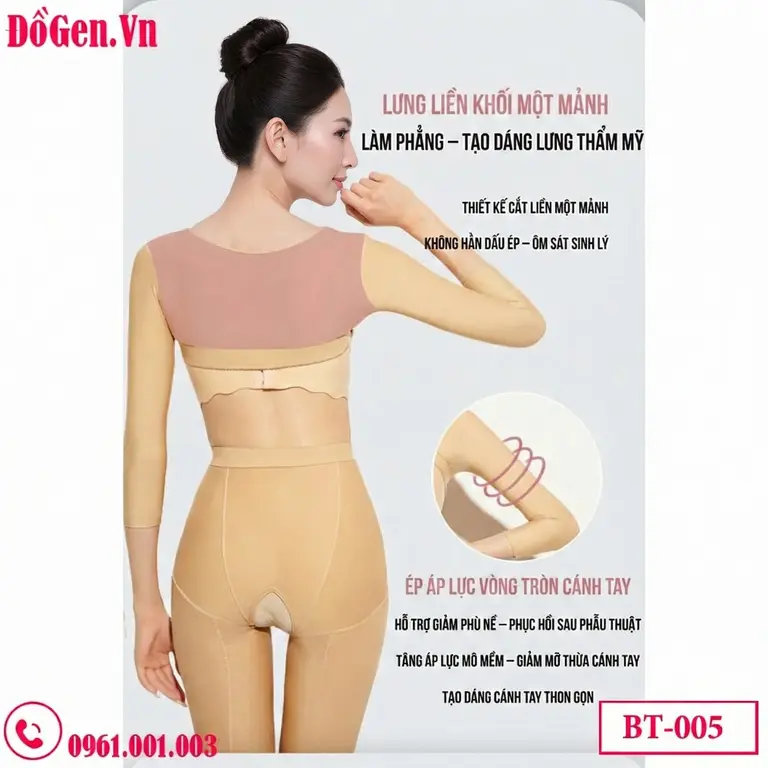 áo gen y khoa sau phẫu thuật giảm sưng và bầm tím