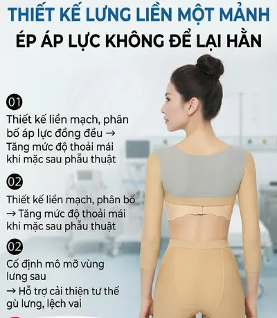 áo gen giảm sưng sau hút mỡ tăng tốc hồi phục