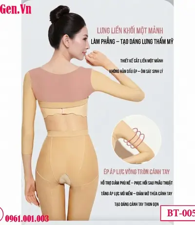 áo gen y khoa sau phẫu thuật giảm sưng và bầm tím