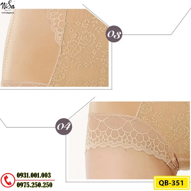 Quần Lót Gen Định Hình Cao Cấp Chống Cuộn Thu Gọn Vòng Eo (Cod: QB-351)