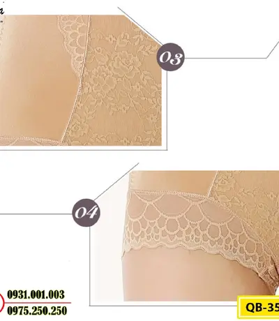 Quần Lót Gen Định Hình Cao Cấp Chống Cuộn Thu Gọn Vòng Eo (Cod: QB-351)