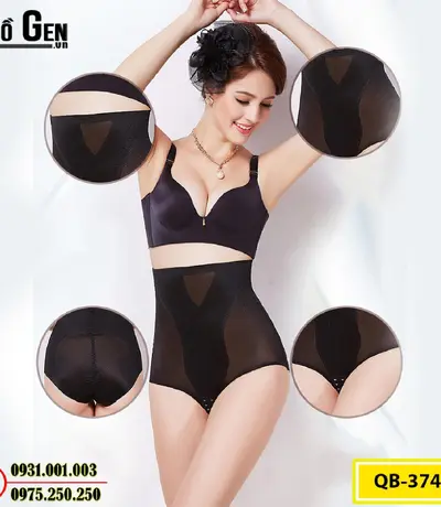 Quần Lót Gen Định Hình Cao Cấp Chống Cuộn Thu Gọn Vòng Eo (Cod: QD-374)
