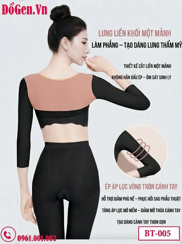 áo gen thon gọn bắp tay tạo đường nét cánh tay