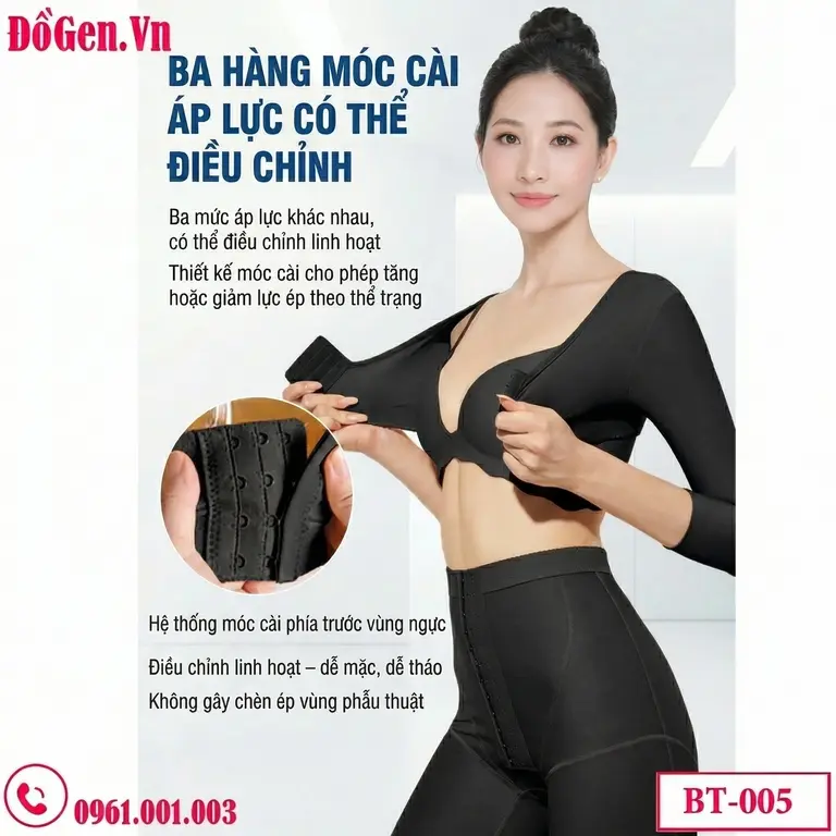áo gen hậu phẫu cao cấp co giãn thoải mái