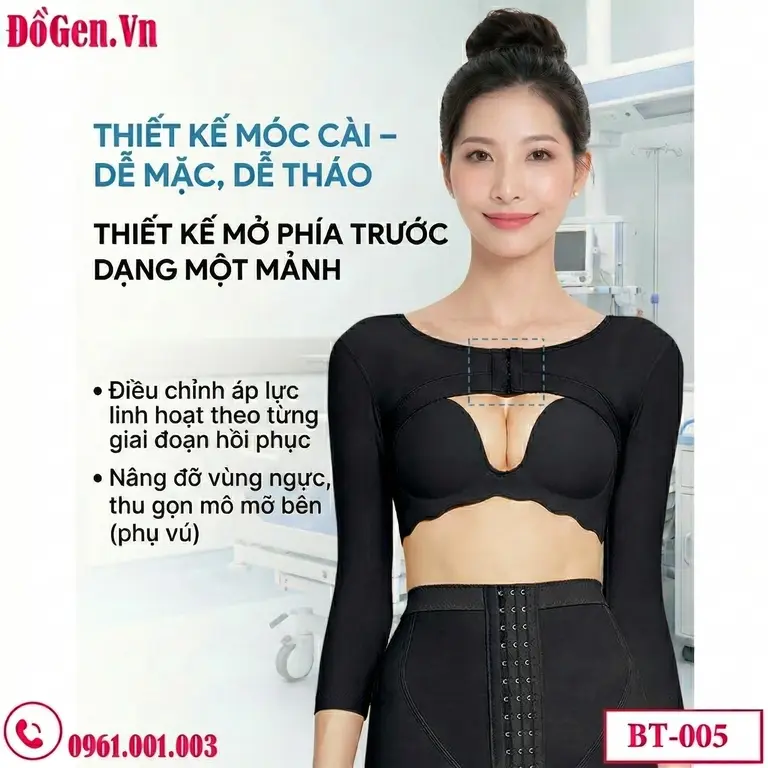 áo gen hậu phẫu cao cấp co giãn thoải mái