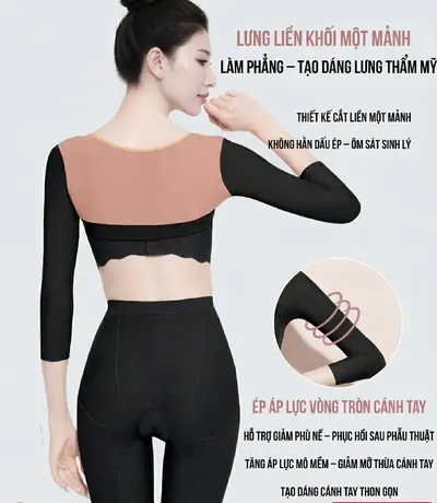 áo gen thon gọn bắp tay tạo đường nét cánh tay