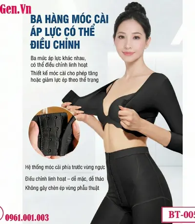 áo gen hậu phẫu cao cấp co giãn thoải mái