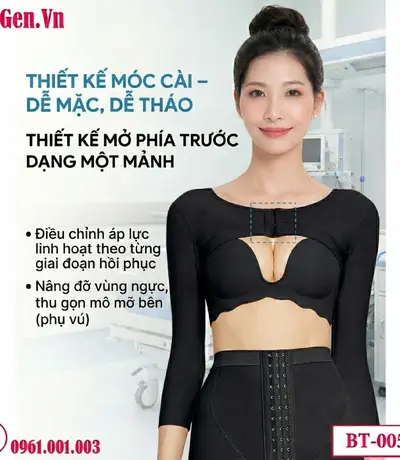 áo gen hậu phẫu cao cấp co giãn thoải mái