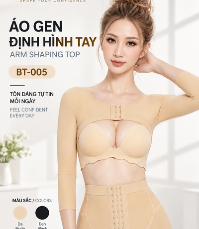 Áo gen BT-005 màu da với thiết kế tay dài