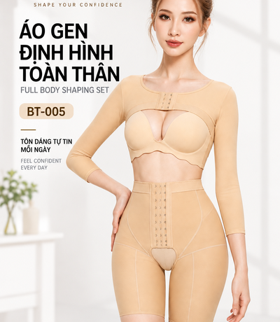 Áo gen BT-005 kết hợp quần gen màu da