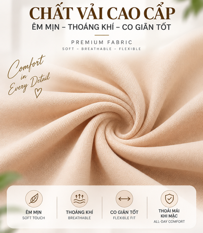 Chất vải mềm màu da của áo định hình BT-005 Casvico