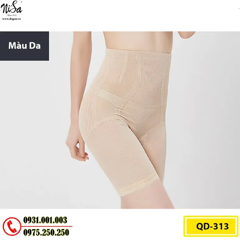 Quần Lót Gen Đùi Định Hình Cao Cấp Thu Nhỏ Vòng Eo (Cod: QD-313)