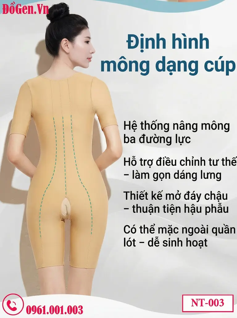 đồ gen định hình sau hút mỡ 360 nâng mông siết eo