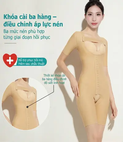 đồ gen liền thân sau hút mỡ 360 hỗ trợ tạo dáng cân đối