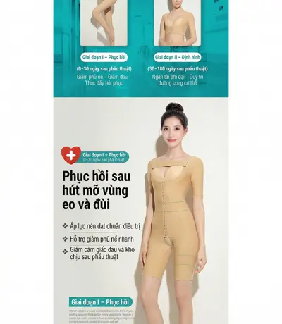 đồ định hình body sau hút mỡ toàn thân 360 giúp dáng thon gọn