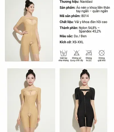 bodysuit định hình sau hút mỡ 360 nâng đỡ vòng 3 tự nhiên