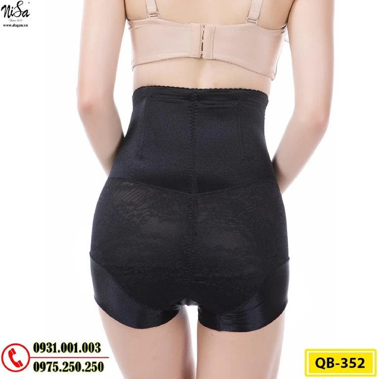 Quần Gen Lót Định Hình Chống Cuộn Thon Eo Thon Đùi Nâng Mông (Cod: QB-352)