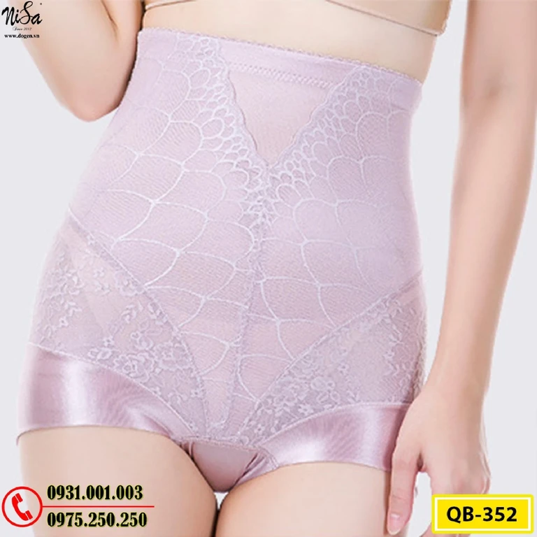 Quần Gen Lót Định Hình Chống Cuộn Thon Eo Thon Đùi Nâng Mông (Cod: QB-352)