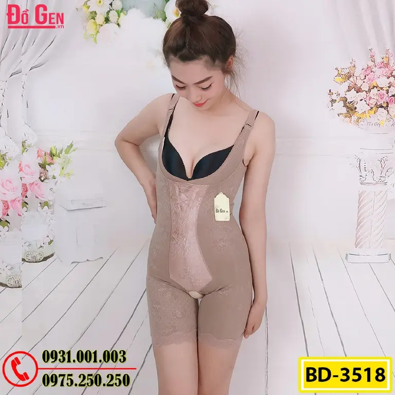 Bộ Đồ Lót Gen Định Hình - Gen Nịt Bụng Thu Gọn Vòng Eo (Cod: BD-3518)