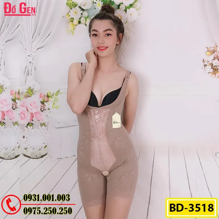 Bộ Đồ Lót Gen Định Hình - Gen Nịt Bụng Thu Gọn Vòng Eo (Cod: BD-3518)