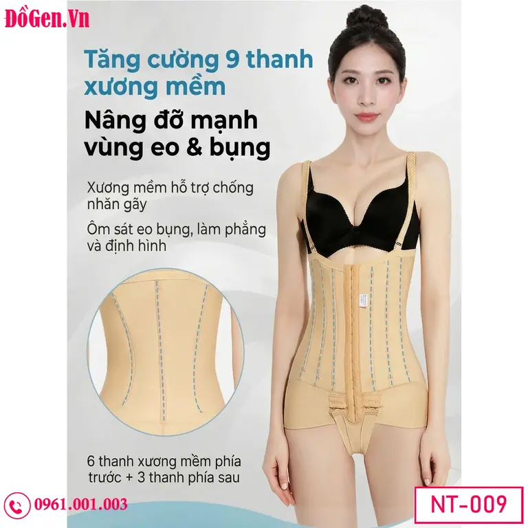 Áo gen nịt bụng mặc sau Lipo bụng - Cung cấp lực nén tiêu chuẩn giúp cơ thể nhanh gom dáng.