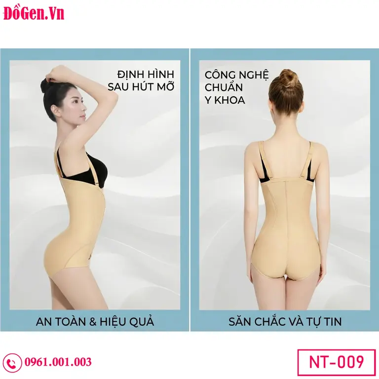 Scar healing compression body shaper - Tối ưu hóa hiệu quả của miếng dán trị sẹo bằng cách giữ chặt chúng trên da.