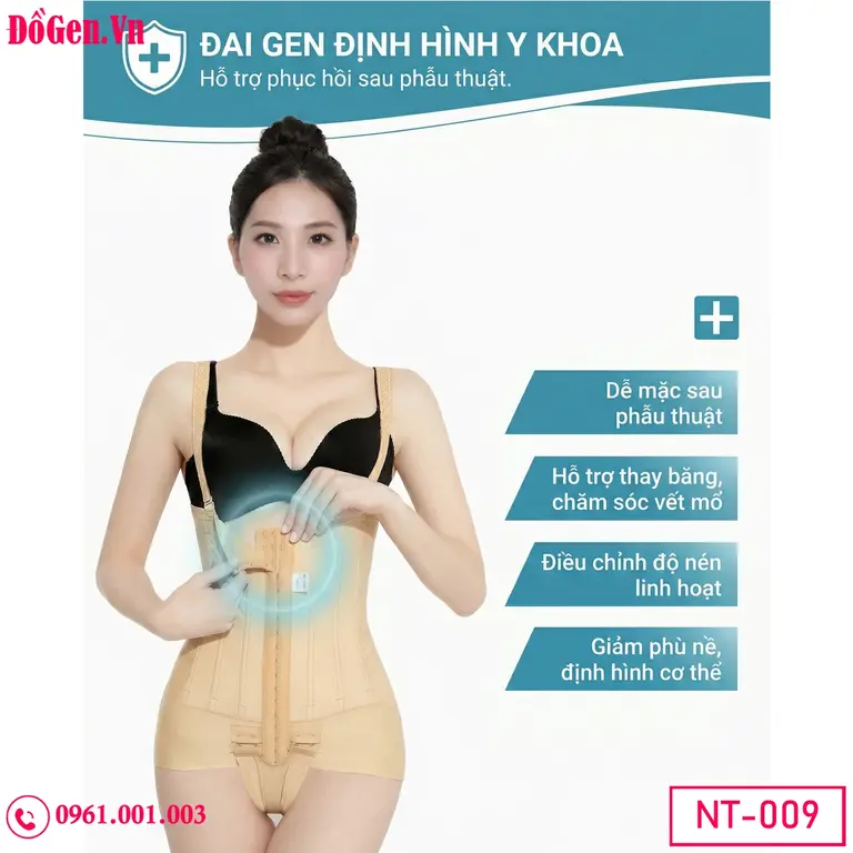 Plus size post-surgical faja bodysuit - Thiết kế vừa vặn cho thân hình ngoại cỡ cần phục hồi sau phẫu thuật cắt da chùng.