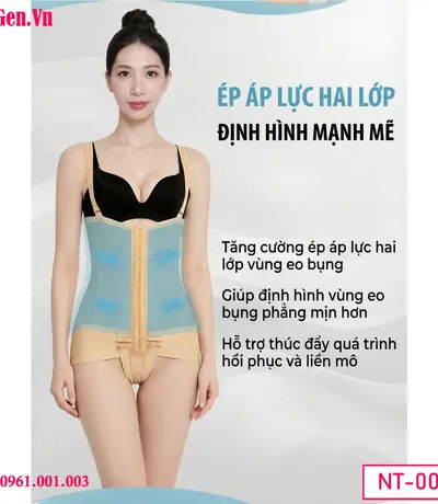 Lipo 360 Faja compression garment - Giảm sưng nề và hỗ trợ đẩy dịch nhanh chóng sau phẫu thuật thẩm mỹ.