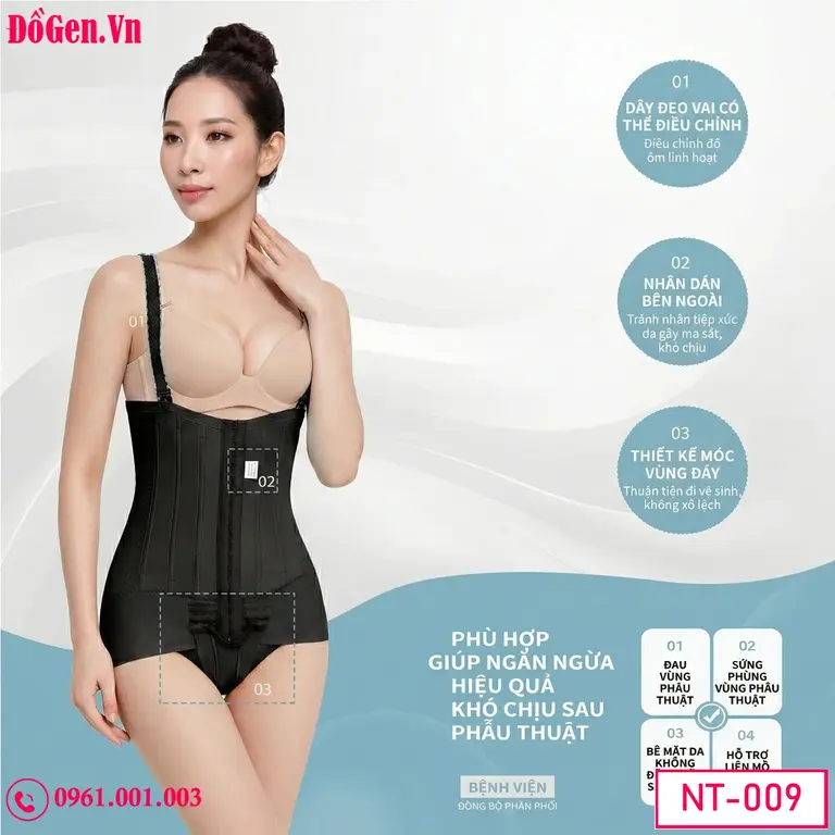 Bộ gen định hình toàn thân màu da ĐồGen giúp hỗ trợ giữ form dáng.