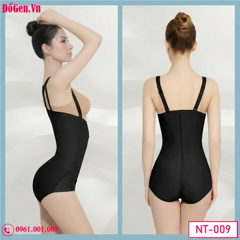 Đai nịt toàn thân màu da chất liệu co giãn hỗ trợ định hình tốt