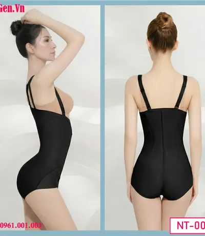 Đai nịt toàn thân màu da chất liệu co giãn hỗ trợ định hình tốt