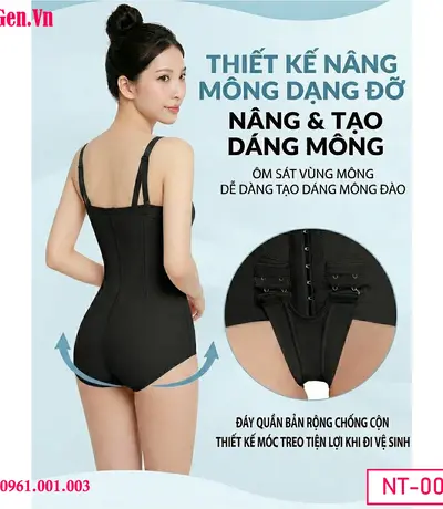 Gen bụng mặc sau hút mỡ với thiết kế nhiều nấc cài linh hoạt