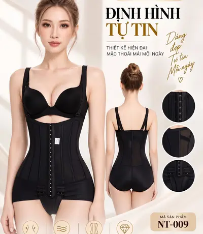 Chi tiết 9 thanh định hình trên gen NT-009 Casvico hỗ trợ tạo form eo gọn gàng