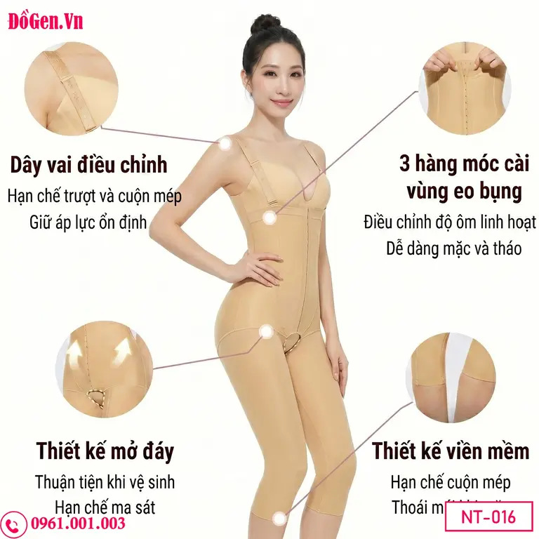 Mặc quần gen nịt bụng liền thân giúp giữ cố định các khối cơ và da, làm giảm đáng kể cảm giác đau nhức khi bệnh nhân đi lại, vận động.