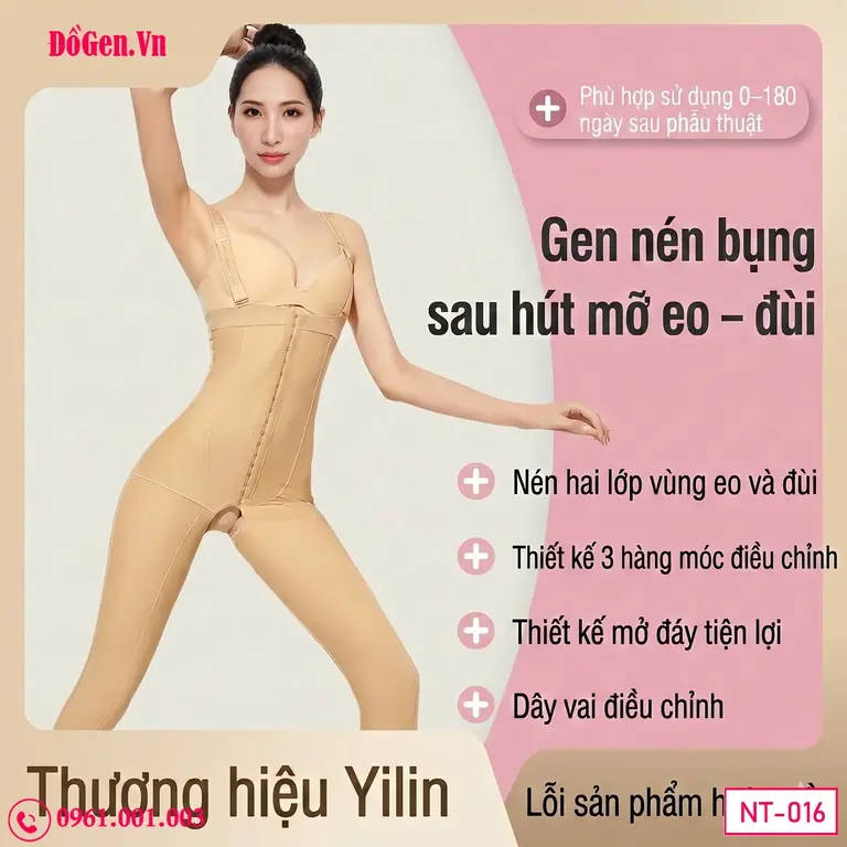 Gen bụng đùi cấy mông có thiết kế tàng hình, không đường may nổi, giúp chị em tự tin diện các trang phục ôm sát khoe vóc dáng mới.