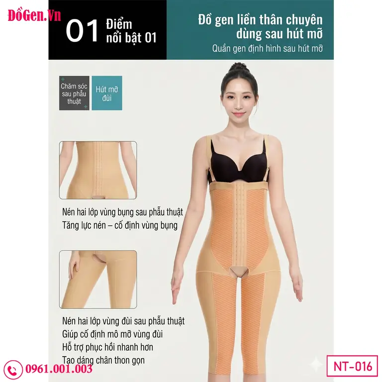 Quần gen nịt bụng được may đo theo chuẩn số đo phụ nữ Việt Nam, đảm bảo độ ôm khít từ vòng eo, hông cho đến phần đùi dưới.