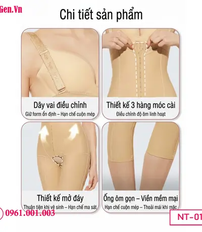 Lực ép vừa phải từ gen bụng đùi cấy mông giúp các vết rạch nhỏ khi hút mỡ không bị kéo căng, hạn chế tối đa sẹo xấu, sẹo lồi.