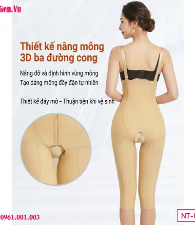 Quần gen nịt bụng được trang bị viền chống cuộn chắc chắn, đảm bảo form gen luôn thẳng thớm và không bị gập mép khi ngồi.