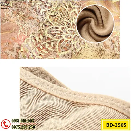 Bộ Đồ Lót Gen Định Hình Liền Thân Cao Cấp Thu Gọn Vòng Eo (Cod: BD-3505)