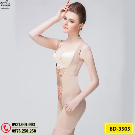 Bộ Đồ Lót Gen Định Hình Liền Thân Cao Cấp Thu Gọn Vòng Eo (Cod: BD-3505)