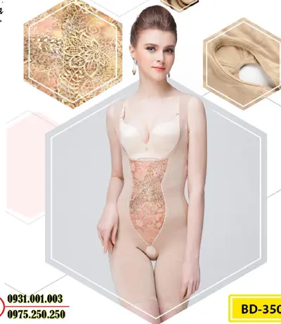 Bộ Đồ Lót Gen Định Hình Liền Thân Cao Cấp Thu Gọn Vòng Eo (Cod: BD-3505)