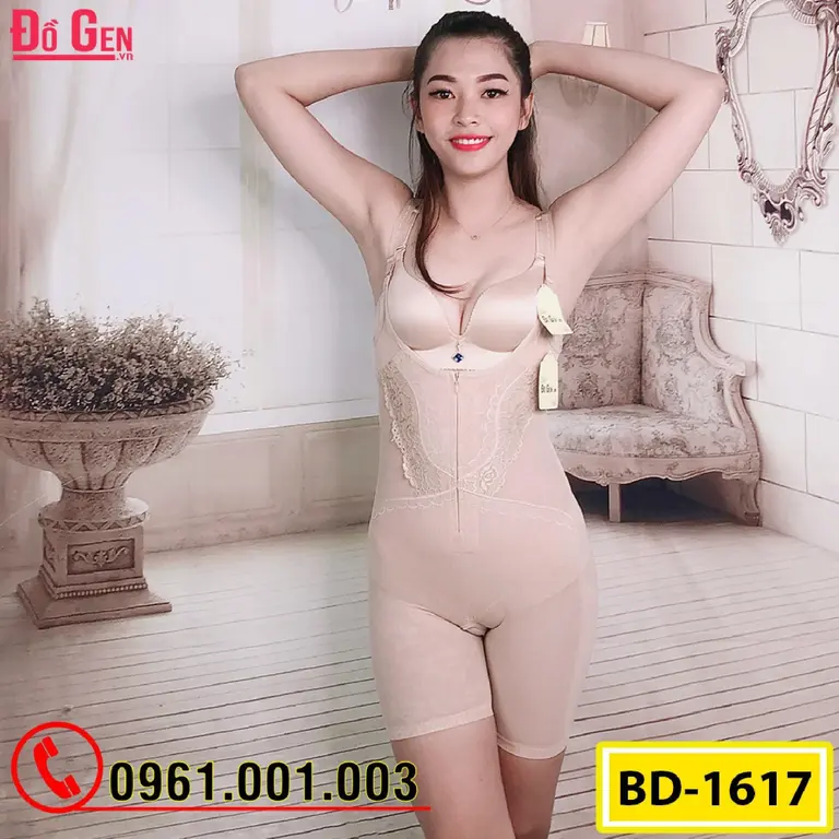 Bộ Đồ Lót Gen - Nịt Bụng Định Hình Vòng Bụng (Cod: BD-1617)