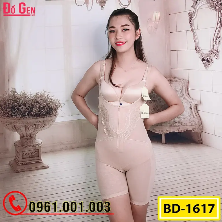 Bộ Đồ Lót Gen - Nịt Bụng Định Hình Vòng Bụng (Cod: BD-1617)
