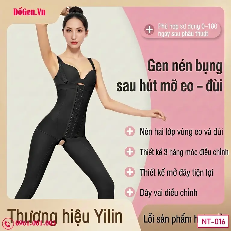 Gen định hình giúp giảm sưng và ổn định mô sau nâng mông