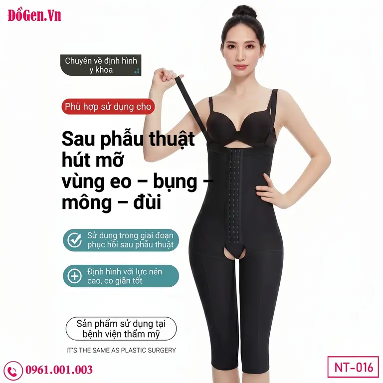 Gen nịt bụng đùi sau thẩm mỹ body giúp ôm sát và hỗ trợ phục hồi